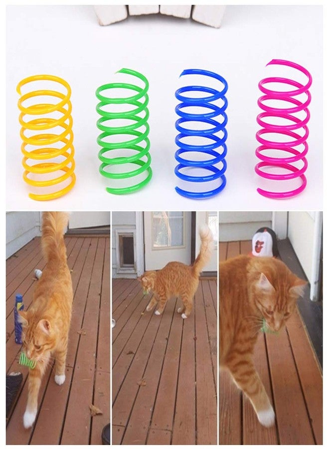 Andiker 60pcs Colorful Spiral Springs Creative and Interactive Cat Toys for Indoor Cats - Image 2